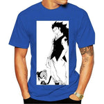 T Shirt Fairy Tail Bleu Gajeel et Pantherlily Homme