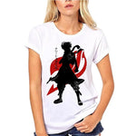 T Shirt Fairy Tail Natsu Blanc et Rouge Femme