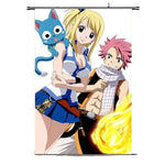 Poster Déroulant Fairy Tail Natsu, Lucy et Happy