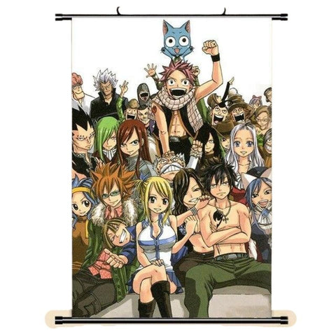 Poster Déroulant Fairy Tail Personnages