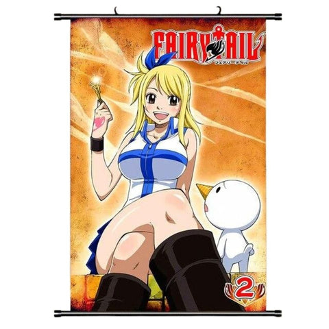 Poster Déroulant Fairy Tail Lucy Et Plue