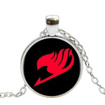 collier avec chaine fairy tail rouge